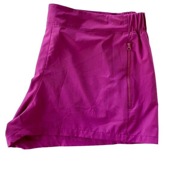 Reel Legends Purple Shorts Zippered Pockets, Quick dry, UPF 50 Women's 2X NEW - Picture 4 of 7